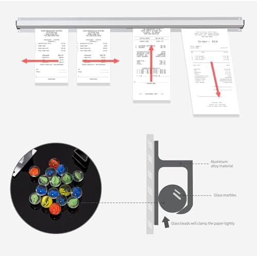 Restaurant Ticket Rack - 16/18/24/28/30" Ticket Check Rack - Commercial Kitchen, Cafes, Pubs, Bars (2 Pcs, 30 Inch) - Image 3