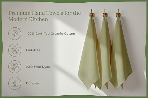 Organic Cotton Bulk Sage Green Flour Sack Kitchen Towels - 50 Pack, 100% Cotton, Lint-Free, Quick-Drying and Lightweight Kitchen Towels for Baking, Cleaning and Dish Drying (Sage Green) - Image 2