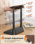 SAIJI Laptop Stand for Desk, Adjustable Standing Desk Riser Up to 20.5" - Image 6