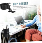 Adjustable Metal Headphone Hanger with Desk Clamp and Cup Holder - Image 7