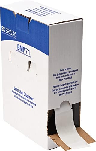 Brady Self-Laminating Vinyl Wrap Around Wire and Cable Labels, Bulk, for M610, M611, M710, BMP61, and BMP71 Printers - 4" x 1.5". BM-33-427 by BradyCorp