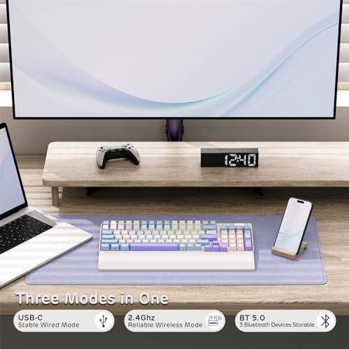 RK ROYAL KLUDGE RK96 RGB Wireless Mechanical Gaming Keyboard w/Wrist Rest - Image 3