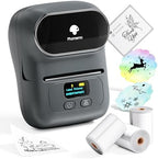 Phomemo M110 Label Maker with 3 Tapes, Portable Thermal Printer, Gray by Phomemo