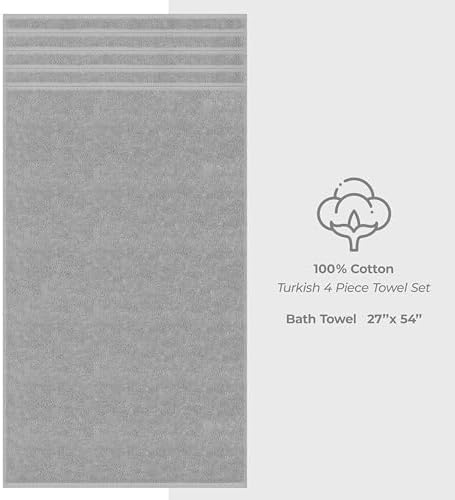 American Soft Linen 100% Cotton Luxury Turkish Towels, 4 PC Bath Towel Set - Image 4