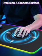 XL RGB LED Gaming Mouse Pad with 15W Magnetic Wireless Charging - Image 6