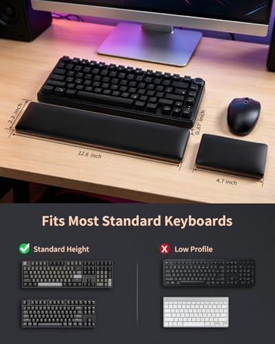 ASFSKY Keyboard and Mouse Wrist Rest Set - Image 4