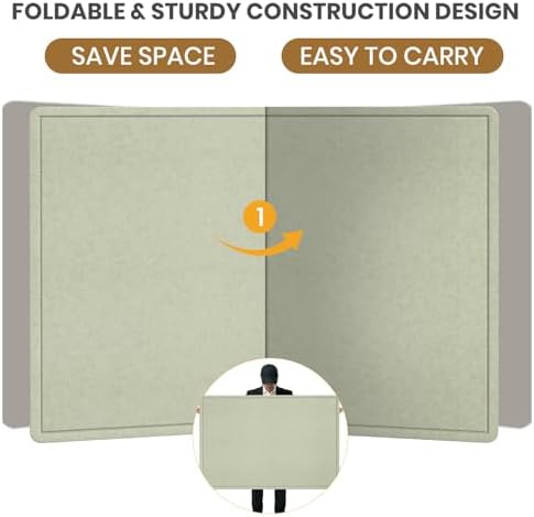 Large Bulletin Board 72" x 48" Felt Cork Board - Decor Pin Board, Sage - Image 6