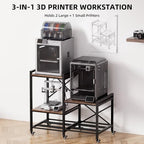 Sturdy 3D Printer Stand with Filament Storage, Heavy Duty 3D Printer Table - Image 6