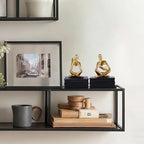 Heavy Duty Book Ends for Shelves, Thinker Bookends Set of 2 Decorative Book Ends for Heavy Books, Modern Unique Shelf Decor for Home Office Living Room Desk - Image 5