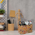 desk organizers and accessories Turkey Chili Peppers Mushrooms Eggplant Cowboy Hat Stackable Sturdy Pouch,Home with Multi Size - Image 2