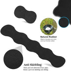 4 in 1 Desk Mat Set,Mouse Pad with Keyboard Wrist Rest,Wave-Shaped Design,Non-Slip Rubber Base,Waterproof,for Home,Office,Gaming,Mushrooms and Butterflies - Image 5