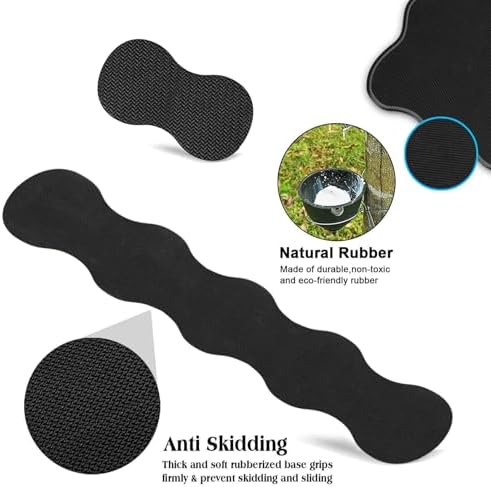 4 in 1 Desk Mat Set,Mouse Pad with Keyboard Wrist Rest,Wave-Shaped Design,Non-Slip Rubber Base,Waterproof,for Home,Office,Gaming,Sun and Moon - Image 5