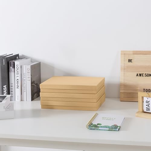 Soul & Lane - Letter Size Document Storage Boxes with Lids, Set of 3, Kraft - Image 3