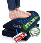 ComfiLife Foot Rest for Under Desk at Work – Adjustable Desk FootRest for Office Chair, Gaming Accessories – Ergonomic Teardrop Design for Back, Hip & Leg Pain Relief – 100% Memory Foam (Navy) by ComfiLife