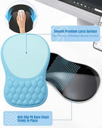 Ergonomic Mouse Pad with Sloped Memory Foam Wrist Rest - Image 5