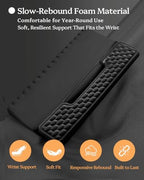 Wrist Rest for Computer Keyboard, 2 in 1 Keyboard Wrist Support Pad, Memory Foam Keyboard Riser Holder Lift Tray with Wrist Pad for Easy Typing for Office Desk, Home, School (Square Black) - Image 5