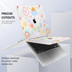 May Chen for MacBook Pro 16 inch A2141 2020 2019 Release, Screen Protector & Keyboard Cover Plastic Soft-Touch Case for MacBook Pro 16-inch with Touch Bar & Touch ID - Rainbows Flowers - Image 6
