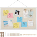 Cork Board with Linen, 30" x 20" Double-Sided Bulletin Board, Pin Boards by Thboxes
