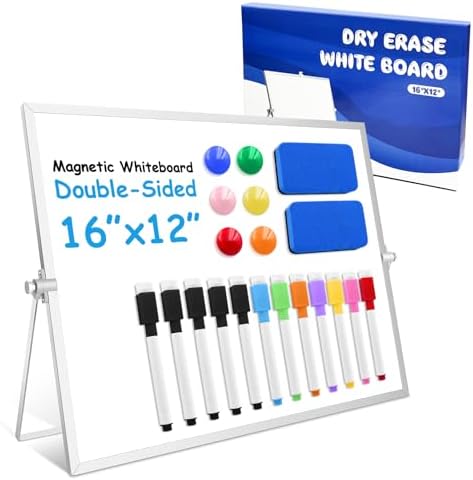 Magnetic Dry Erase Board 16x12 – Double-Sided Whiteboard with Stand - Image 6