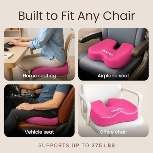 Sleepavo Office Chair Cushion, Seat Cushion for Tailbone Pain Relief Butt - Image 7