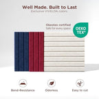 VIVELDA Large Felt Bulletin Board 48 x 36 Inch - 12-Pack Square Acoustic Wall Panels, Cork Board Alternative, NRC 0.95, Damage-Free Adhesive, Slatted Design for Home, Classroom (Sage) - Image 4