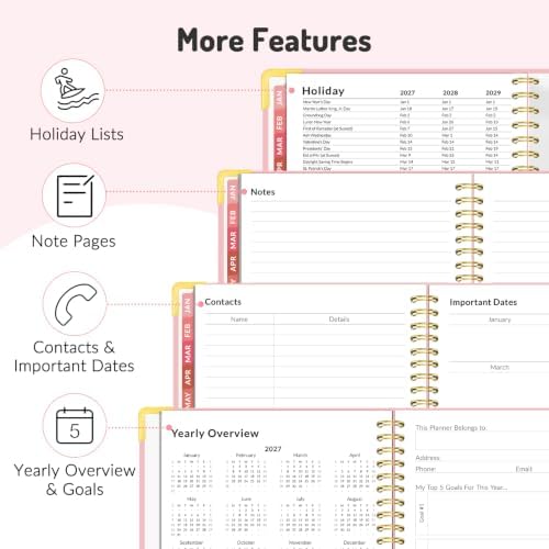 Forvencer Planner 2027-2028, 18 Month Calendar Planner, Jan 2027-June 2028 - Image 5
