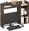 Furinno Classic Desk Shelf, 5-Shelf Desktop Hutch, Book Shelf, 3-Tier Desk Organzier, for Office Supplies, Office Desk Accessories, for Home Office, College, Dorm, Amber Pine by Furinno-FitsYourSpaceFitsYourBudget