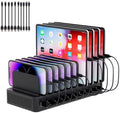 60W Charging Station for Multiple Devices, 10-Port USB Fast Charger by Yoodarmx