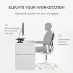 Anji Mountain Monitor Stand - Desktop Organizer & Laptop Riser, Ergonomic Monitor Riser, Space-Saving Monitor Stand for Desk, Durable Construction, Easy Assembly, Ideal for Home & Office - Image 7
