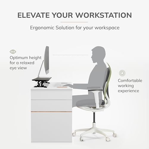Anji Mountain Monitor Stand - Desktop Organizer & Laptop Riser, Ergonomic Monitor Riser, Space-Saving Monitor Stand for Desk, Durable Construction, Easy Assembly, Ideal for Home & Office - Image 7