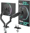 WALI Adjustable Dual Monitor Arm for 13-32 inch Screens, 22 lbs per Arm by WALI