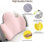 Lumbar Support Pillow for Office Chair, Gaming Chair, Car Driver Seat Back Cushion, Bed & Couch, Gifts for Friends and Parents,Ergonomic Back Support Pillow with Comfortable Memory Foam(Pink) - Image 5