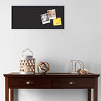 PinPix 30x12 inch Cork Bulletin Board. This Decorative Framed Pin Board Comes with Diamond Pattern in Black Design and Satin Black. Ideal for Home, Office Decor or School (PinPix-120) - Image 3