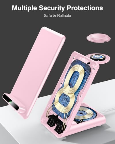 Wireless Charging Station,3 in 1 Charging Stand for Apple Multiple Devices - Image 4
