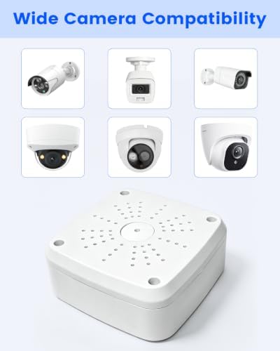 Universal Security Camera Junction Box, CCTV Hide Cable Concealment Box - Image 3