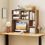 BECOMFORT Desk Hutch with 7 Cubes, Up to 27" Computer Monitor College Dorm - Image 2