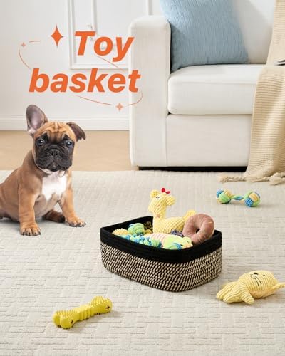 KALLAX Small Woven Storage Basket for Organizing, 12 x 8 x 4.5 inch, 3 Pack - Image 5