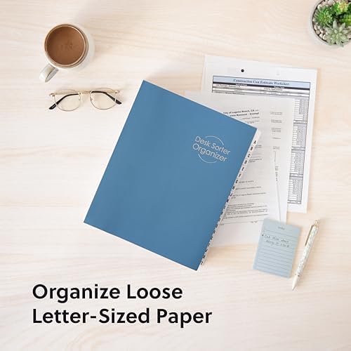 SMEAD Expandable Alphabetic File Sorter Dark Blue | Letter Size | 20 Dividers | Laminated Tabs | Pack of 5 - Image 3
