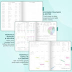 Clever Fox Budget Planner Pro with Cash Budgeting Envelopes, Turquoise - Image 4