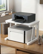 2-Tier Desktop Printer Stand, 22.5 x 14.8 x 15 in, White - Image 3