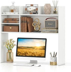 Desk Hutch with 6 Shelves and Adjustable Shelf for 32 Inch Monitor by CLEEMAN