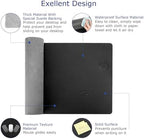 EYStech™ Desk Pad with Wireless Charger, Leather, Waterproof, Anti-Slip Wool Felt Base Material, Office Table Mat, Fast Charging Gaming Mouse Pad, 32”(L) x 16”(W), Black (Right Side Charging Port) - Image 4