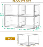 caktraie 4-Drawer Acrylic Storage Organizer for Desk, Crafts,Vanity - Image 3