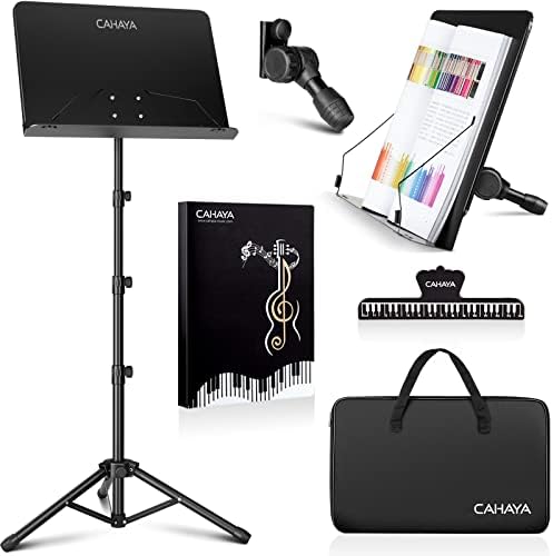 CAHAYA 5 in 1 Heightened Dual-use Sheet Music Stand Desktop Book Stand by CAHAYA