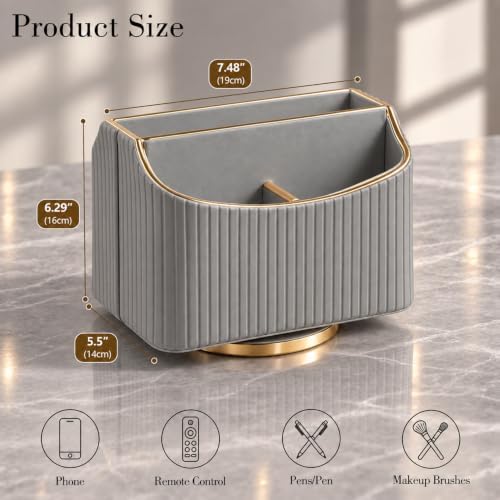 360°Rotating Remote Control Holder, Pencil Pen Holder for Desk,Remote Caddy - Image 3