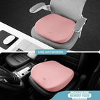 Skechers Seat Cushion Premium Gel & Memory Foam-Office Chair Cushion for Tailbone Pain Relief,Butt Pillow for Office Chair,Car seat Cushion,Long Sitting Office Workers,and Car Drivers,Pink - Image 4