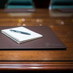 Dacasso Chocolate Brown Leatherette Conference Table Pad, 17 by 14-Inch - Image 2