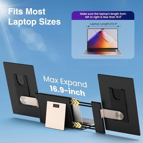 FLYTOCCA 16" Laptop Screen Extender, Updated 1200P FHD Portable Monitor with 16:10 Aspect Ratio Screen, Rotation Detachable Screen, Laptop Monitor Extender Compatible with Windows, Mac, Chrome - Image 5