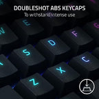 Razer BlackWidow V4 Mechanical Gaming Keyboard: Yellow Switches Linear & Silent-Chroma RGB - 6 Macro Keys - Magnetic Wrist Rest - Doubleshot ABS Keycaps - Multi-Function Roller &Media Keys (Renewed) - Image 6