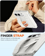 for iPhone Ultra Case with Pen Holder & Stylus & Finger Strap White - Image 3